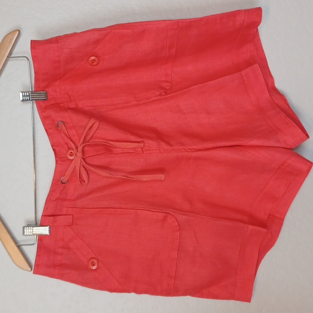 August Silk Linen Cargo Shorts